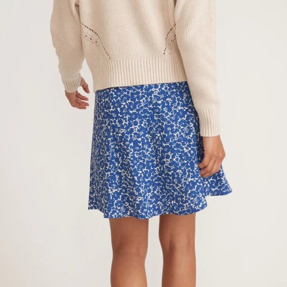 Marine Layer Blue and White Mini Skirt - Picture 2 of 8